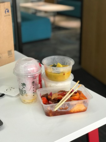 I was always well fed at work, with something different being ordered for me every day (although I did have to ask if we could limit it to one course so that I stayed awake in the afternoon!).
